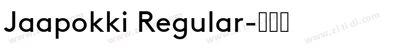 Jaapokki Regular字体转换